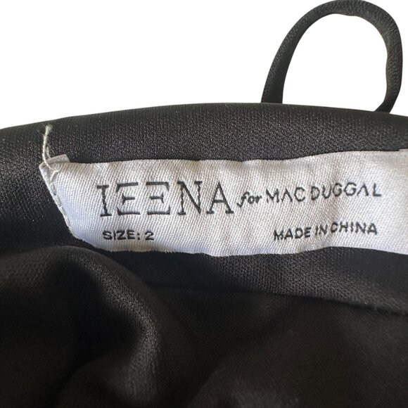 Ieena for Mac Duggal Bronze Sequin Ruched High Slit Gown Size 2 NWT Style# 55700 - Picture 7 of 14